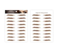 Autocollant À Sourcils Marron, Autocollants À Sourccils Imperméables 6D | Outil De Mise En Forme Des Soucils À Texture Semblable À Des Cheveux Pour Les Voyages, Lees Fêtes, Bals De Promo Et Lees Ren