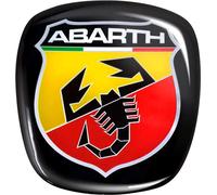 Abarth 3D Sticker Logo Bouclier Officiel pour Fiat Bravo, Avant, 75 x 69 mm