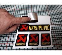 EN7JIOY Autocollant Compatible Akrapovic – Vinyle laminé Aluminium Haute Température +180°C – Réf 2
