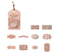 Autocollant adhésif d ' étiquette de conception historique de 20 pièces avec des thèmes anglais vieillis pour des décorations de planificateur de livres de scrapbooking et de livres d ' écriture