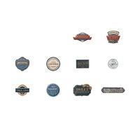Autocollant adhésif d ' étiquette de conception historique de 20 pièces avec des thèmes anglais vieillis pour des décorations de planificateur de livres de scrapbooking et de livres d ' écriture