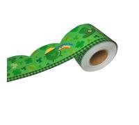 Autocollant adhésif feuilles vertes pour tableau d'affichage scolaire, salle de classe, tableau noir, décoration de bordures, autocollant d'apprentissage à domicile