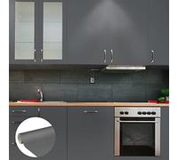 Autocollant Adhésif Imperméable Vinyle Rouleau pour Cuisine Meuble Armoire Porte - Sticker Mural H60 x L200 cm - gris foncé