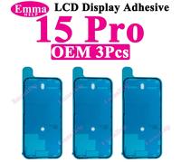 Autocollant Adhésif Pour Écran Lcd,Pour Iphone 11 13 16 Pro Max 14 15 Plus 12,Mini Cadre,Ruban Adhésif Pour Écran Lcd,Joint De Colle Étanche.3pcs 15 Pro.