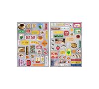 Autocollant alimentaire esthétique, papier synthétique adhésif pour bouteille d ' eau, carnet de notes, journaux, décorations de Scrapbooking, artisanat japonais