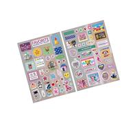 Autocollant alimentaire esthétique, papier synthétique adhésif pour bouteille d ' eau, carnet de notes, journaux, décorations de Scrapbooking, artisanat japonais