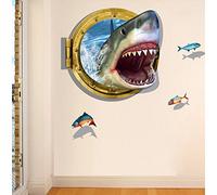 Autocollant amovible en vinyle avec effet 3d. Motif d'un animal, pour le mur ou le sol d'une chambre ou de la cuisine