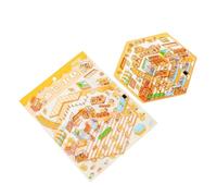 Autocollant amusant 3D miniature Scène de dessin animé 3D Scène Scrapbooking pour journal Couverture de téléphone Bouteille d'eau Creative Game World Sticker