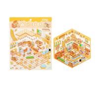 Autocollant amusant 3D pour scènes miniatures, décoration de maison miniature de dessin animé pour scrapbooking, journal, carnet, cadre photo, coque de téléphone portable, décoration de bureau