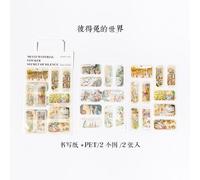 Autocollant Animal De Compagnie Secret Du Silence, Étiquette Décorative, Matériel D'art Frais, Pour Compte À Main, Diy Bricolage, 8 Modèles, 2 Feuilles/Paquet