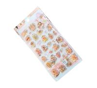 Autocollant Animal en relief de dessin animé, résine PVC imperméable pour carnet de notes, fabrication de cartes, couverture de téléphone, chambre d ', livre de Scrapbooking d ' art