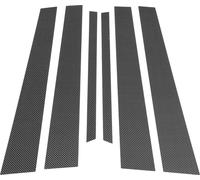 Autocollant Anti-Rayures Pour Garniture De Fenêtre De Montant De Porte Pour Lexus Ls 2001-2006 En Fibre De Carbone Noire