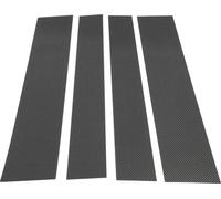 Autocollant Anti-Rayures Pour Garniture De Montant De Porte Et De Fenêtre, Couverture Extérieure De Porte pour Toyota Tundra 2007-2013, Motif En Fibre De Carbone Noir