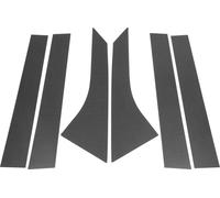 Autocollant Anti-Rayures Pour Garniture De Montant De Porte Et De Fenêtre, Couverture Extérieure De Porte Pour Ford Focus 2000-2007, Motif Fibre De Carbone Noir