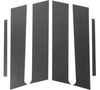 Autocollant Anti-Rayures Pour Garniture De Montant De Porte Et De Fenêtre, Couverture Extérieure De Porte Pour Mitsubishi Lancer 2008-2017, Motif Fibre De Carbone Noir
