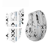 Autocollant antidérapant pour souris de jeu verticale MX - Imprimé - Couverture complète/demi-couverture - Blanc