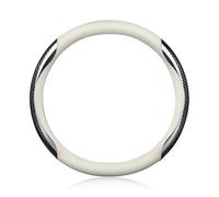 Autocollant antidérapant résistant à l'usure pour Volant Sport Absorbant la Transpiration pour Ford pour Focus pour Mondeo MK1 MK2 MK4 MK3 pour Fiesta S Couvre Volant Voiture Hiver(White)