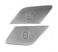 Autocollant argenté pour bouton de verrouillage de porte, pour W205 W213, pour GLC X253 LHD Garniture intérieure, Accessoires pour console Ring