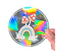 Autocollant attrape-soleil à base de PVC pour applications en verre transparent produit une dynamique pour des effets de réfraction arc-en-ciel (D)