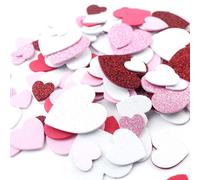 Autocollant auto-adhésif en mousse de coeur, étiquette autocollante en EVA, pour articles de classe, confettis, paillettes, pour la saint-valentin