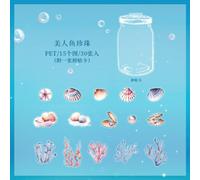 Autocollant Autocollant Monde De L'océan, Étiquette Adhésive, Animal Mignon, Poisson, Étanche, Décoration, Scrapbooking, Pour Journal Intime, Sac À Dos, 30 Pièces