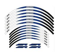 Autocollant Autocollants Décoratifs Imperméables pour Roues Moto 21 "18" Bandes Réfléchissantes Pneu Jante pour Y&amaha WR250R(Style 3)
