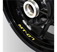 Autocollant Autocollants Décoratifs pour Jantes Moto Bande Réfléchissante Imperméable Rayures pour Y&amaha MT-07(Style 5)