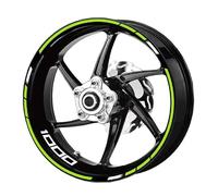 Autocollant Autocollants Réfléchissants Imperméables Multicolores Décoratifs Moyeu Roue Décalcomanies Complètes Jante Moto pour Z1000(Style 4)