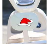Autocollant automobile sur le thème du chapeau de Père Noël pour moto pour casque de voiture et pare-brise avec forte adhérence