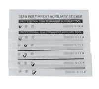 Autocollant auxiliaire semi-permanent Outil de tatouage de sourcil jetable professionnel pour la mise en forme et le positionnement des sourcils Matériau en silicone PVC de haute
