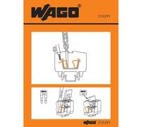 Autocollant avec illustration de la manipulation WAGO 210-291 100 pc(s)