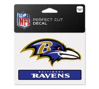 Autocollant Baltimore Ravens 4,5 x 5,75, couleur parfaite