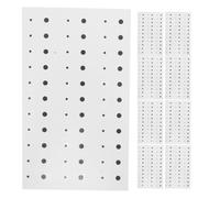Autocollant Beauté 20pcs en Papier, Pois Noirs, Effet Faux Grain