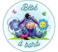 Autocollant Bébé à Bord - Bébé Bourriquet (Winnie l'Ourson)