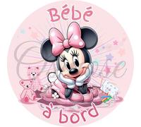 Autocollant Bébé à Bord - Bébé Minnie