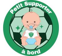 Autocollant Bébé à Bord FanZone Foot - Petit Supporter ASSE (Saint-Etienne)