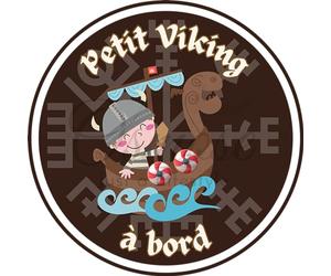 Autocollant Bébé à Bord - Petit Viking