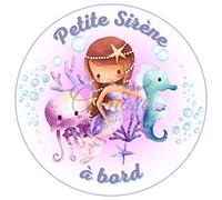 Autocollant Bébé à Bord - Petite Sirène