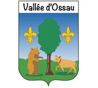 Autocollant blason Vallée Ossau béarn stickers adhésif - Taille : 17 cm