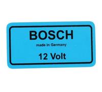 Autocollant BOSCH 12v Made in Germany pour VOLKSWAGEN Transporter T25 (05/1979-07/1992)