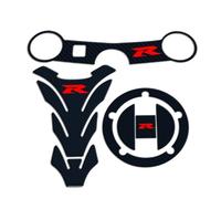 Autocollant Bouchon Réservoir Protector Réservoir Autocollant Supérieur Fourche Pour GSXR Pour Gsx-r 600 750 1000 Pour K4 Pour K5 Pour K6 Pour K7 Tank Pad Sticker(Color 02)