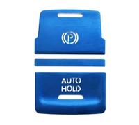 Autocollant Bouton Auto Compatible Avec VW Pour Golf Pour AT MK7 2015 2016 2017 2018 2019 Couvercle De Capuchon De Frein À Main Automatique Garniture De Protection Interrupteur Bouton Autocollant(Blue