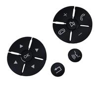 Autocollant bouton Compatible Avec Benz Pour C W204 2008-2010 Début 2011 Modèle Voir Les Images Confirmer La Garniture Du Bouton Du Volant Autocollant De Voiture Accessoires Intérieurs(Black)
