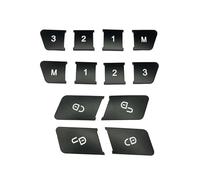 Autocollant Bouton Compatible Avec Benz Pour L 2013-2014 Autocollants Bouton Intérieur Autocollant Levage Vitre Voiture Ensemble Couvercle Déverrouillage Serrure Porte(12pcs)