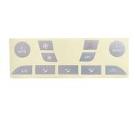 Autocollant bouton Compatible Avec Ford Pour Focus 1999-2002 2003 2004 2005 Climatisation Contrôle Climatique Bouton Usé Peeling Réparation Autocollants(Silver)