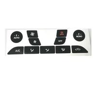 Autocollant bouton Compatible Avec Ford Pour Focus 1999-2002 2003 2004 2005 Climatisation Contrôle Climatique Bouton Usé Peeling Réparation Autocollants(Black)