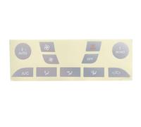 Autocollant bouton Compatible Avec Ford Pour Focus 1999-2003 2004 2005 Climatisation Contrôle Climatique Bouton Usé Peeling Réparation Autocollants Accessoires De Voiture(Silver)