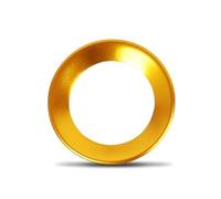 Autocollant Bouton Compatible Avec VW Pour Golf Pour Polo Pour CC 2011 2012 2013 2014 2015 2016 Emblème Volant Voiture Accessoires Garniture Décoration(Yellow)