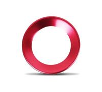 Autocollant Bouton Compatible Avec VW Pour Golf Pour Polo Pour CC 2011 2012 2013 2014 2015 2016 Emblème Volant Voiture Accessoires Garniture Décoration(Red)