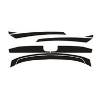 Autocollant Calandre Avant En Vinyle En Fiber Carbone Autocollant Couverture Moteur Garniture D'enveloppe Voiture Pour Civic 10th 2016-2018 Grille de Devant